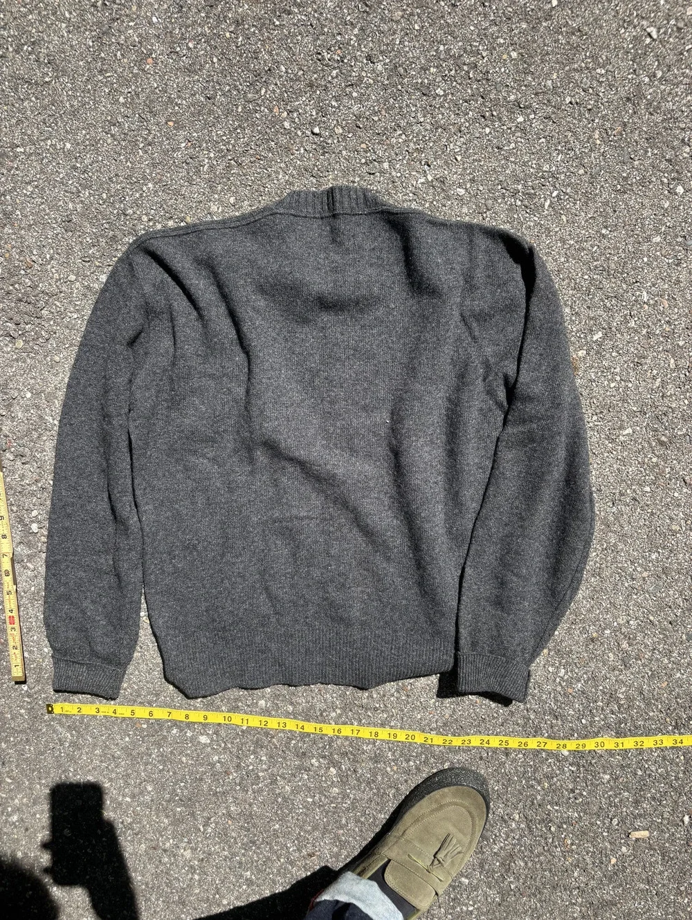 Vintage Welgrume gray lambswool crewneck sweater